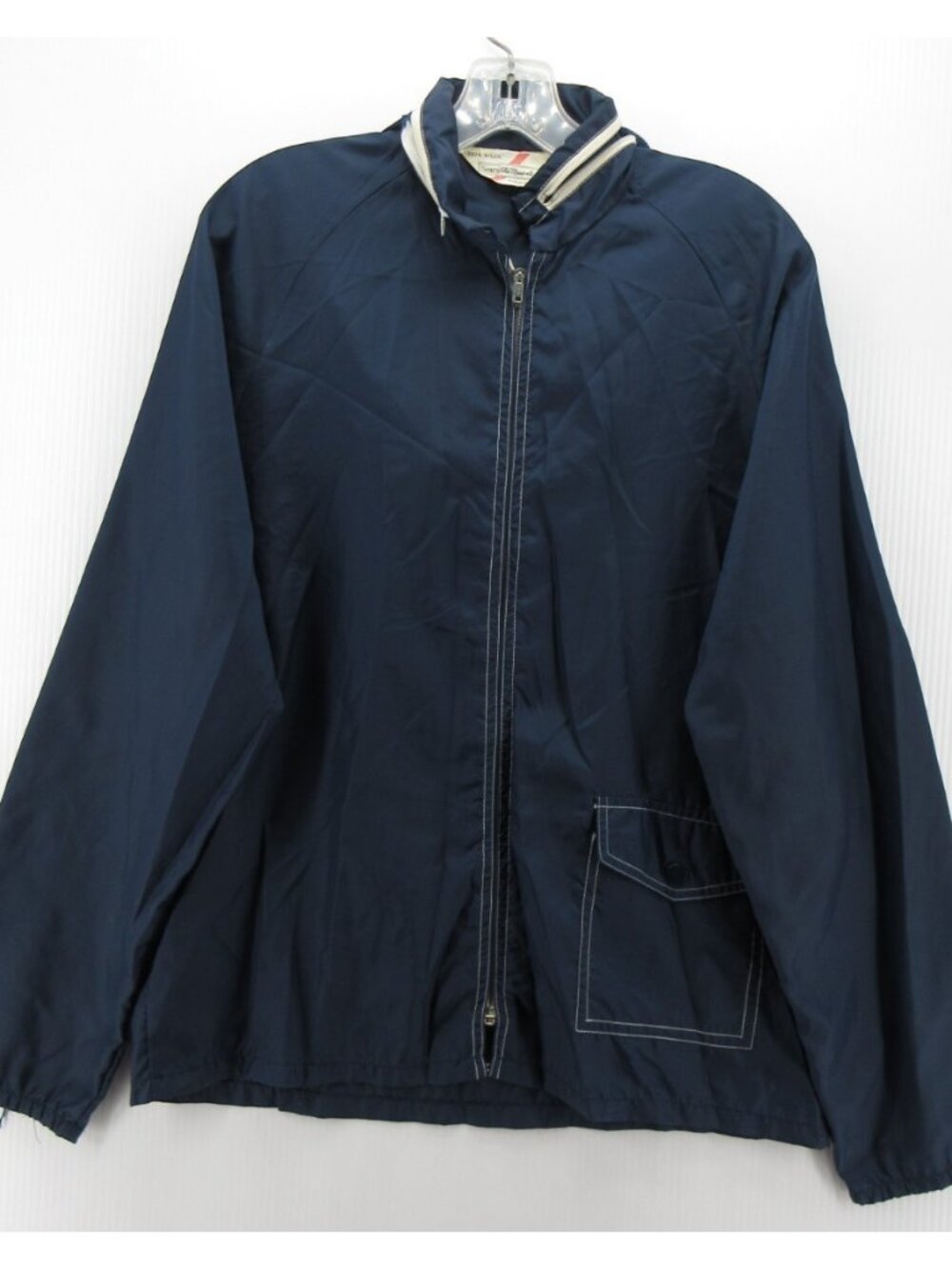 VINTAGE Sears Jacket Small Bi Swing Windbreaker Hoodie 70s 80s Packable